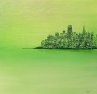 Irtiza Kazmi, 20 x 20 inches, Acrylics on Canvas, Landscape Painting, AC-IRTK-052